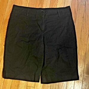 Dressbarn‎ Plus Size Black Bermuda Shorts Size 16W